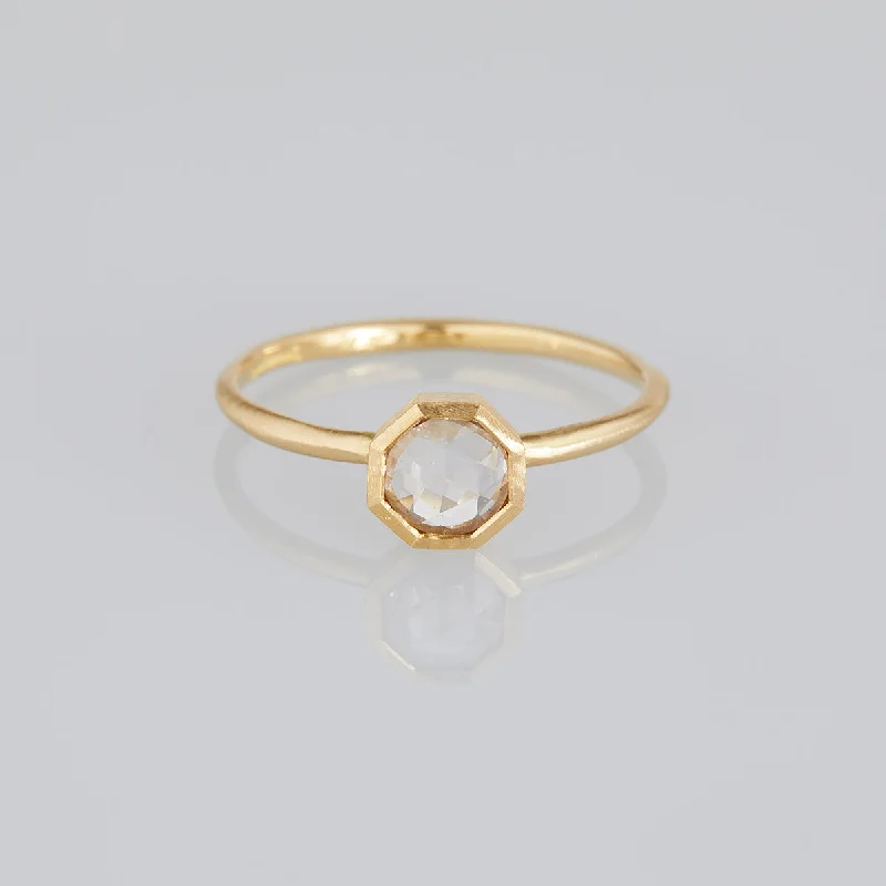 Best Jewelry Sale Prices – Limited-Time Offer SR51-OOAK | 0.47 Carat One-of-a-Kind Rose Cut Pale Pink Sapphire Ring