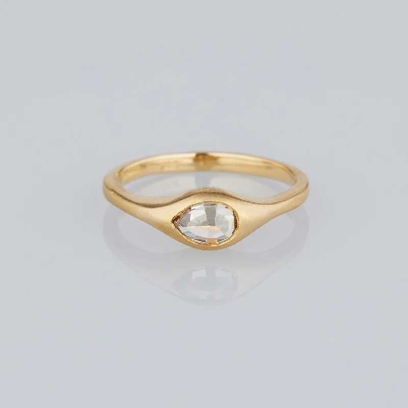 Unmissable Discounts On Timeless Jewelry Pieces DR139-OOAK | 0.75 Carat One-of-a-Kind Rose Cut Brown Diamond Signet Ring