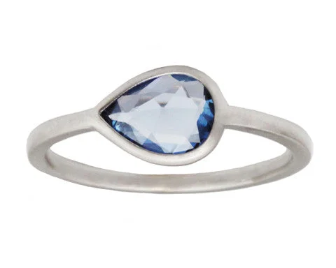 Limited-Time Offer On Elegant Jewelry Pieces 1ct Pale Blue Sapphire & 18-Karat White Gold Ring