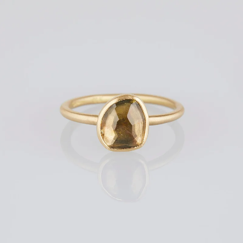 Stunning Jewelry At A Fraction Of The Price TR91-OOAK | 1.03 Carat One-of-a-Kind Olive Tourmaline Ring