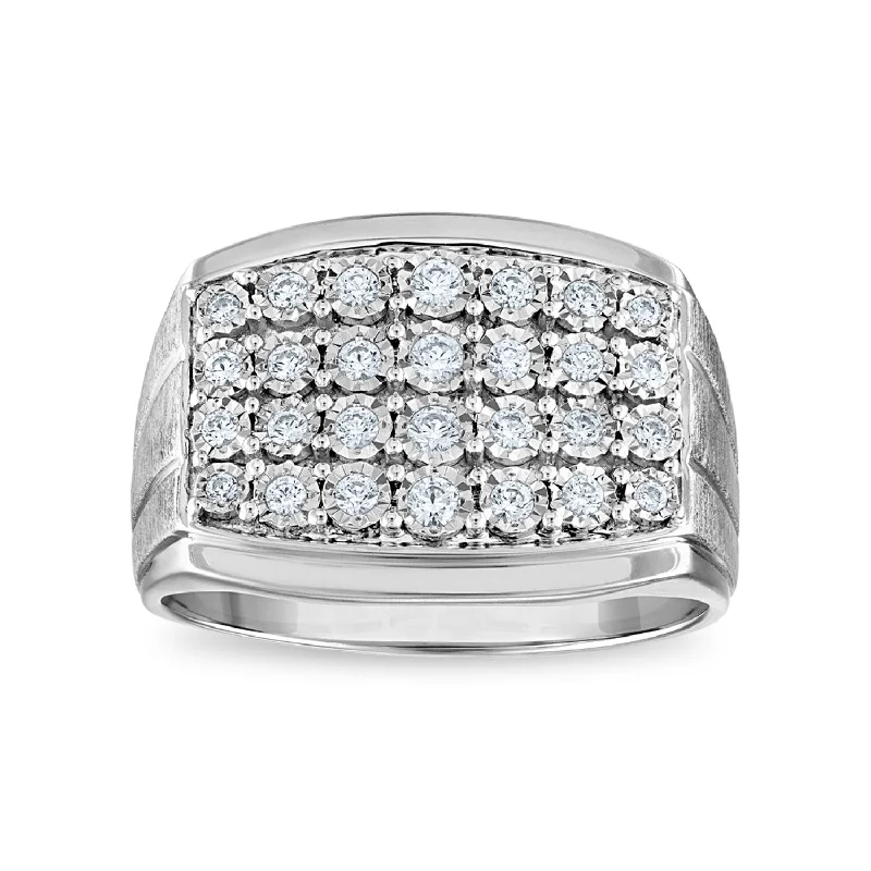 Save On Luxury Jewelry Pieces – Limited-Time Offers 1/2 CTW Diamond Illusion Set Ring in Sterling Silver