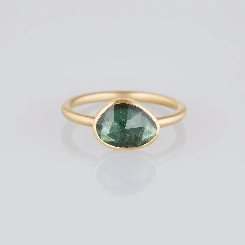High-Quality Jewelry At A Fraction Of The Cost TR88-OOAK | 1.45 Carat One-of-a-Kind Green Tourmaline Ring