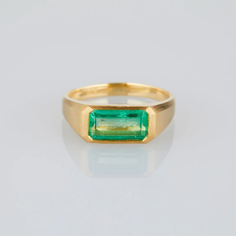 Jewelry Deals That Outshine The Rest ER28-OOAK | 1.55 Carat One-of-a-Kind Emerald Ring