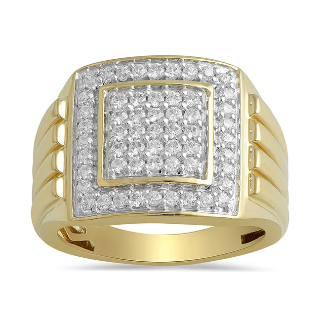 Timeless Elegance, Temporary Discounts – Act Fast 1 CTW Diamond Ring in 10KT Yellow Gold