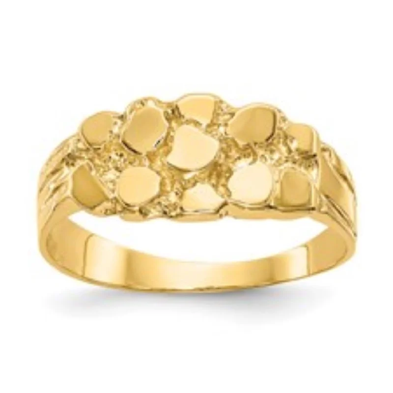 Limited-Stock Jewelry Sale – Shop Before It's Gone 10KT Yellow Gold 8.3MM Nugget Ring