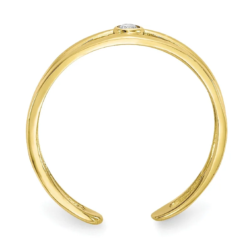 Special Jewelry Deals – Upgrade Your Collection 10KT Yellow Gold Cubic Zirconia 2MM Toe Ring Special Jewelry Deals – Upgrade Your Collection 10KT Yellow Gold Cubic Zirconia 2MM Toe Ring