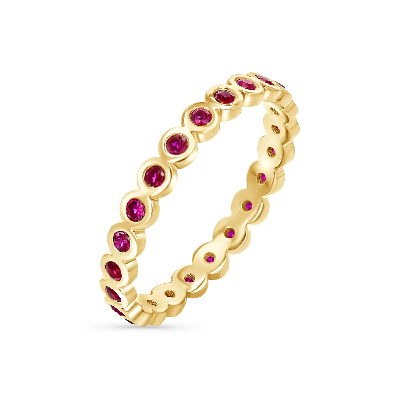 Buy More, Save More On Stunning Jewelry Pieces Ruby Bezel Eternity Band