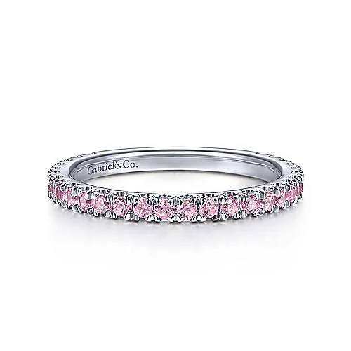 Accessorize For Less – Luxury Jewelry At Affordable Prices 14K W Gold 0.85cttw Pink Lab-Created Zirocon Band Accessorize For Less – Luxury Jewelry At Affordable Prices 14K W Gold 0.85cttw Pink Lab-Created Zirocon Band
