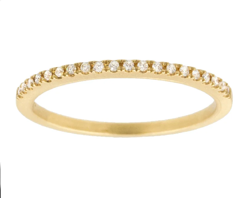 Shop Trending Jewelry With Exclusive Savings Claire White Diamond Tapered Gold Band
