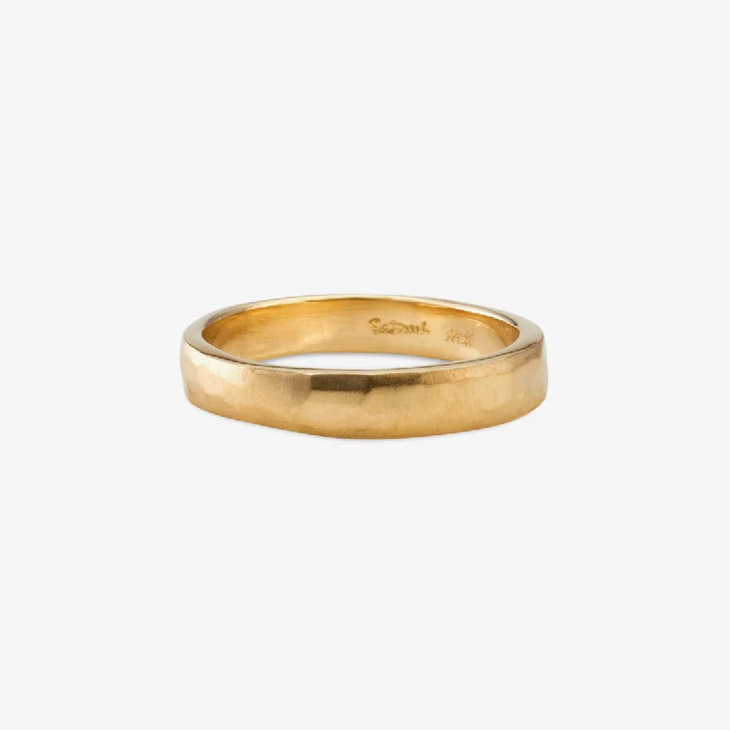 Premium Jewelry, Premium Discounts – Act Fast MR0101 | 3.7mm Signature Hammered Band