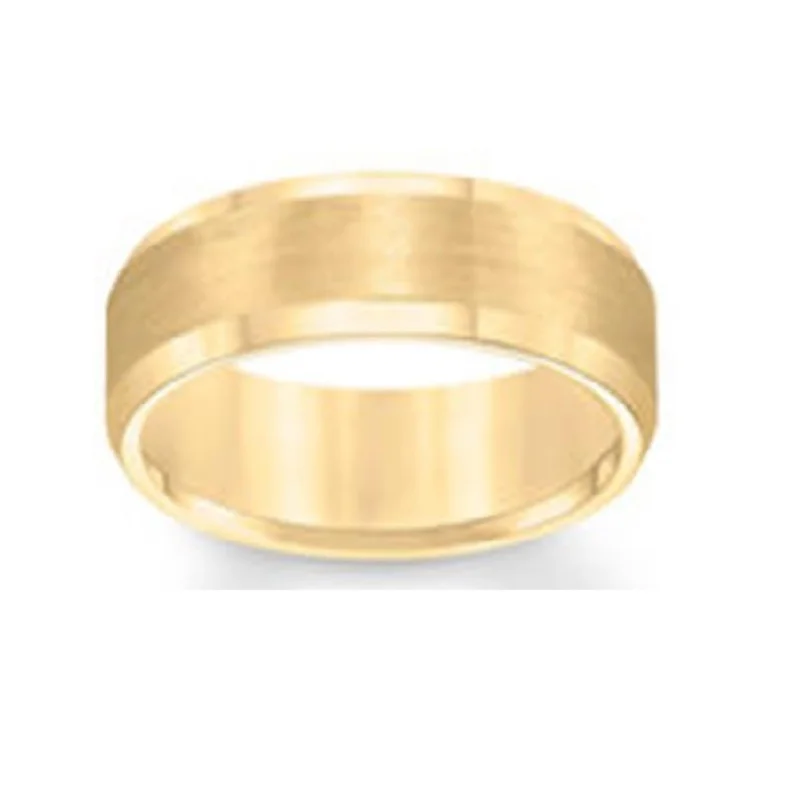 Stunning Statement Jewelry, Unbeatable Discounts 8MM Wedding Ring in Yellow Tungsten
