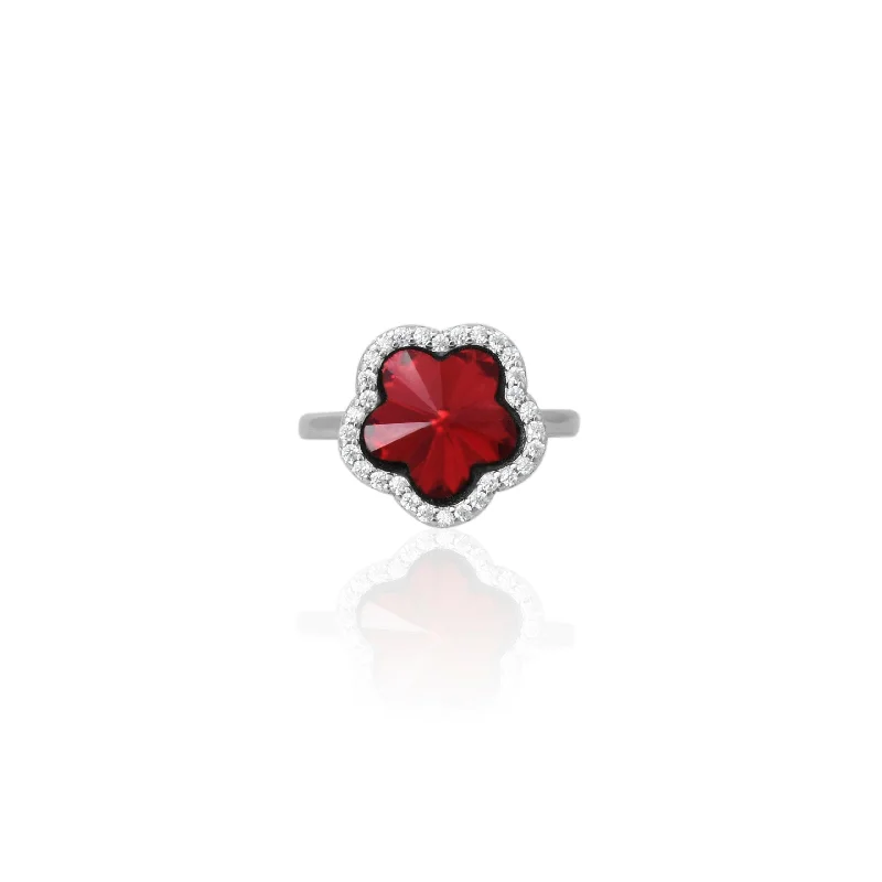 Buy More, Save More On Stunning Jewelry Pieces 925 Silver Flower Cut Red Stone Girls Ring Buy More, Save More On Stunning Jewelry Pieces 925 Silver Flower Cut Red Stone Girls Ring