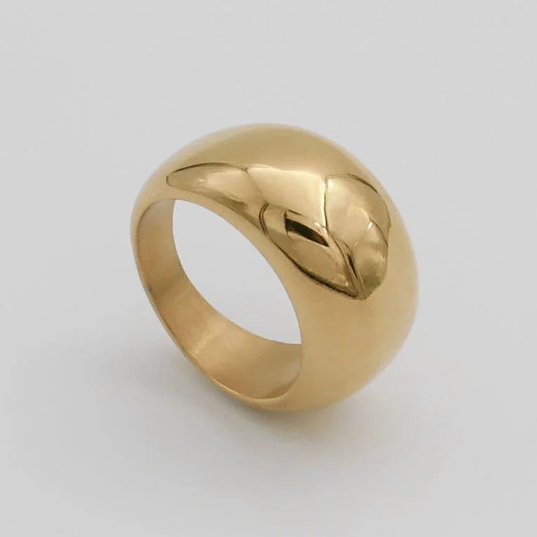 Special Deals On Handcrafted And Designer Jewelry Alexa Dome Ring | Gold