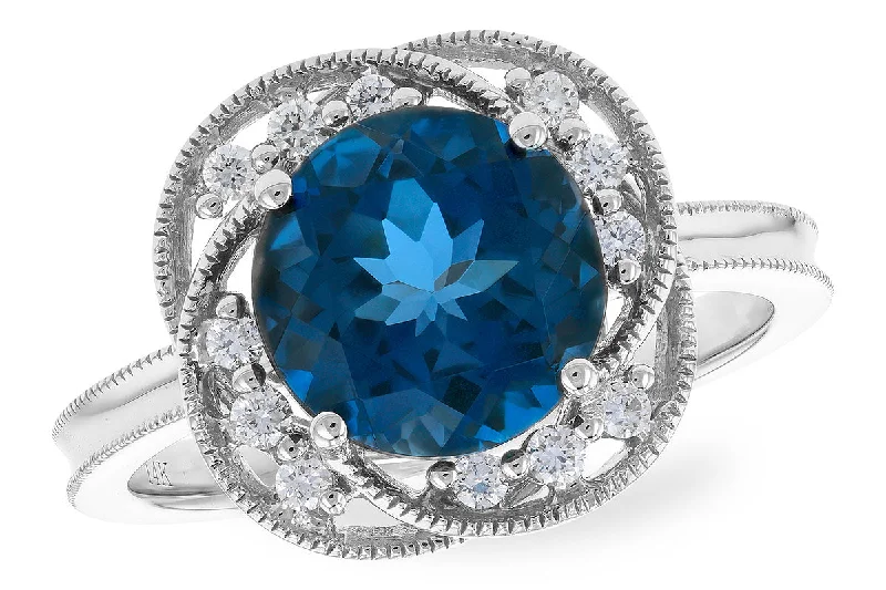 Allison Kaufman London Blue Topaz Ring