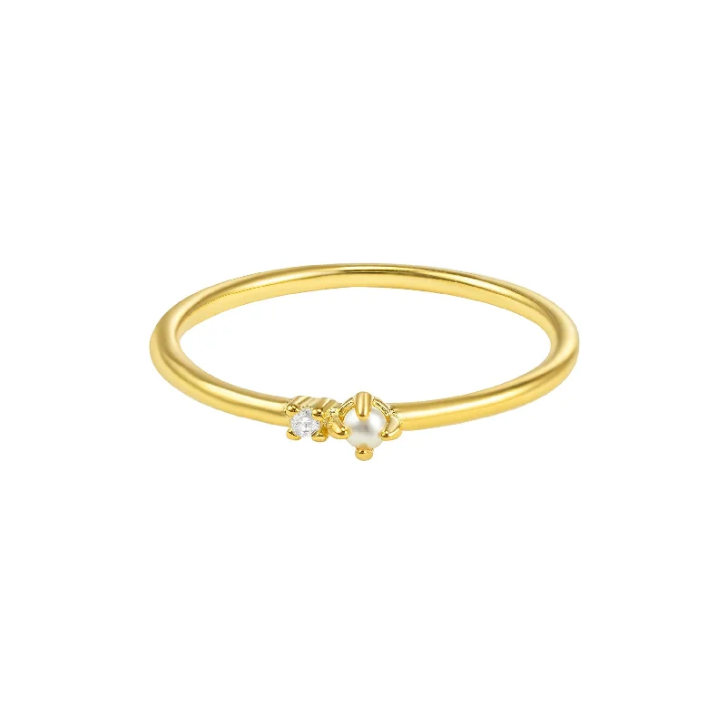 Shop Stylish Jewelry Now And Save Big Bella Pearl 14k Gold Vermeil Ring