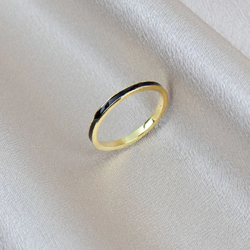 Once-A-Year Jewelry Deals – Shop Before They’Re Gone Black Enamel Band