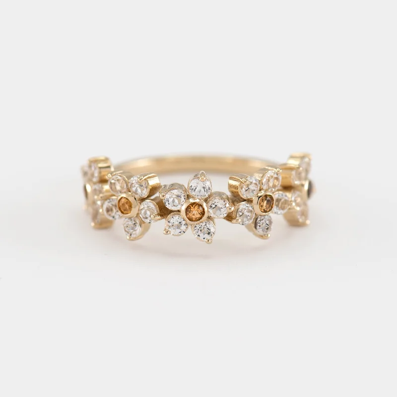 Eco-Friendly Sustainable Jewelry For Conscious Buyers Camille White Topaz and Citrine Band