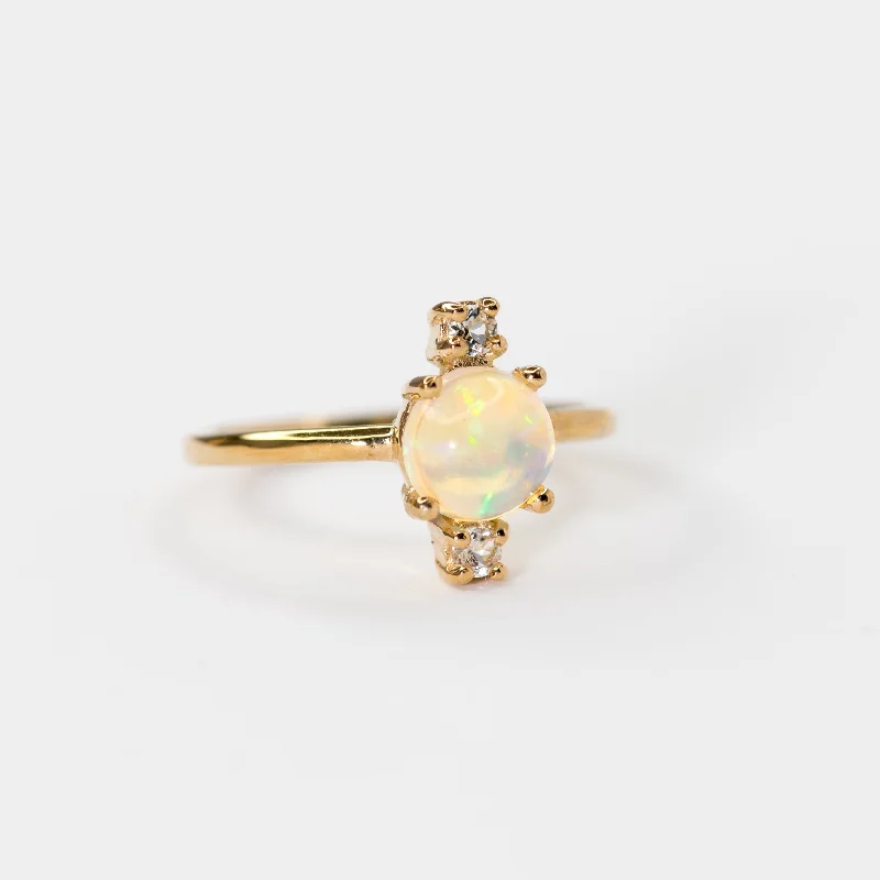 Holiday Jewelry Sale – Perfect Gifts At Great Prices Céline Opal and White Topaz Band