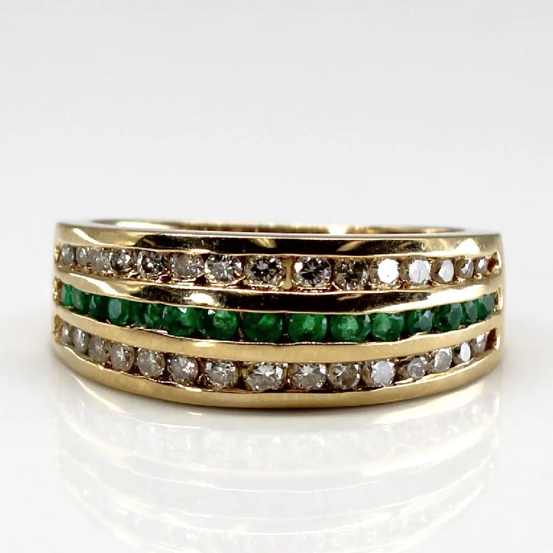 Premium Jewelry At Special Low Prices For A Limited Time Channel Set Diamond & Emerald Ring | 0.30ctw | 0.15ctw | SZ 5.25 | Premium Jewelry At Special Low Prices For A Limited Time Channel Set Diamond & Emerald Ring | 0.30ctw | 0.15ctw | SZ 5.25 |