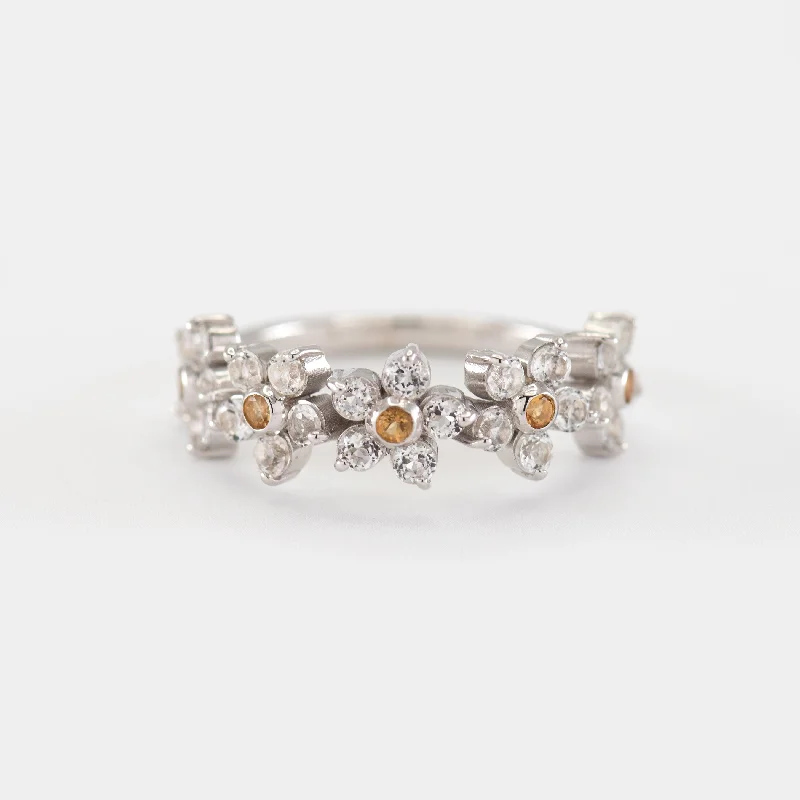 Shop High-Quality Jewelry At Jaw-Dropping Discounts Claire White Topaz and Citrine Band