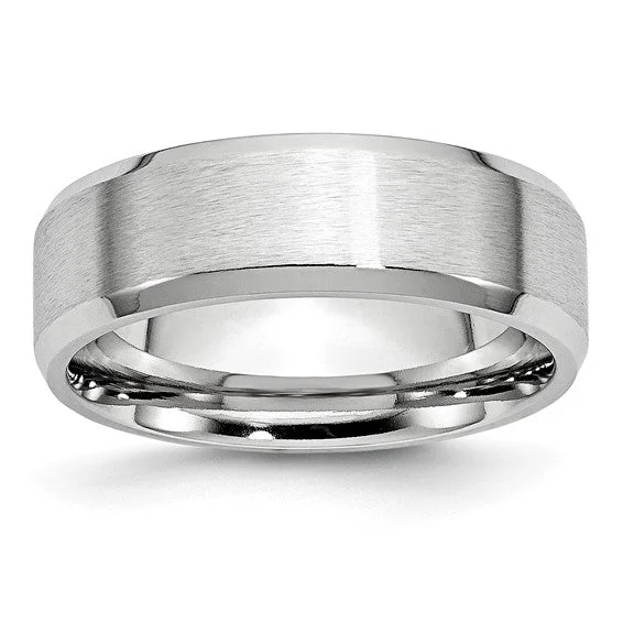 Flash Sale On Stunning Jewelry – Don't Miss Out Cobalt Satin and Polished Beveled Edge 7mm Band SZ-9 Flash Sale On Stunning Jewelry – Don't Miss Out Cobalt Satin and Polished Beveled Edge 7mm Band SZ-9