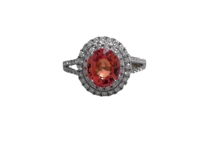 Timeless Jewelry At Special Discount Rates Orange Sapphire Ring