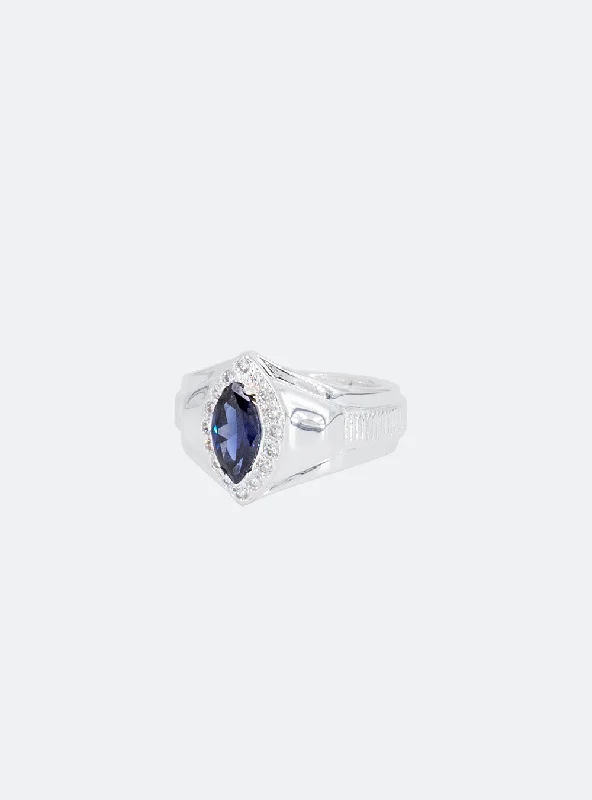 Personalized Jewelry At Special Discount Rates Mechs cocktail ring - Midnight Blue