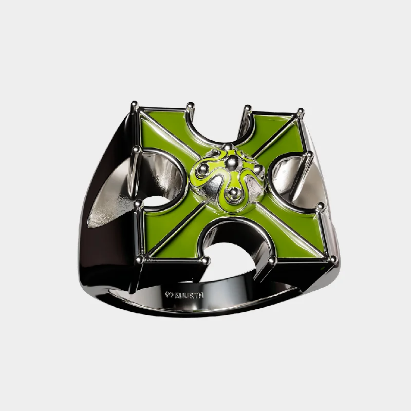 Exclusive Gemstone Jewelry Markdowns – Shop Now Crucifix - Green Ring