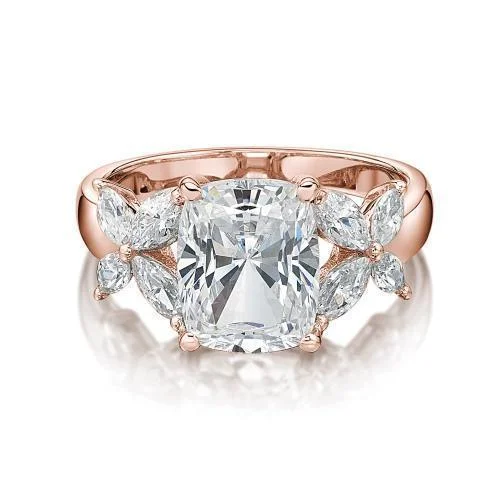 Fine Jewelry, Limited-Time Offers Available Cushion and Marquise Dress ring with 4.45 carats* of diamond simulants in 10 carat rose gold Fine Jewelry, Limited-Time Offers Available Cushion and Marquise Dress ring with 4.45 carats* of diamond simulants in 10 carat rose gold
