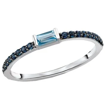 Exclusive Jewelry Sale – Sparkle For Less Sapphire and Topaz Ring
