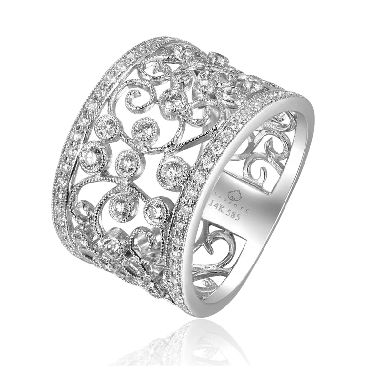 Jewelry Sale – Exclusive Styles At Lower Prices Diamond Filigree Band