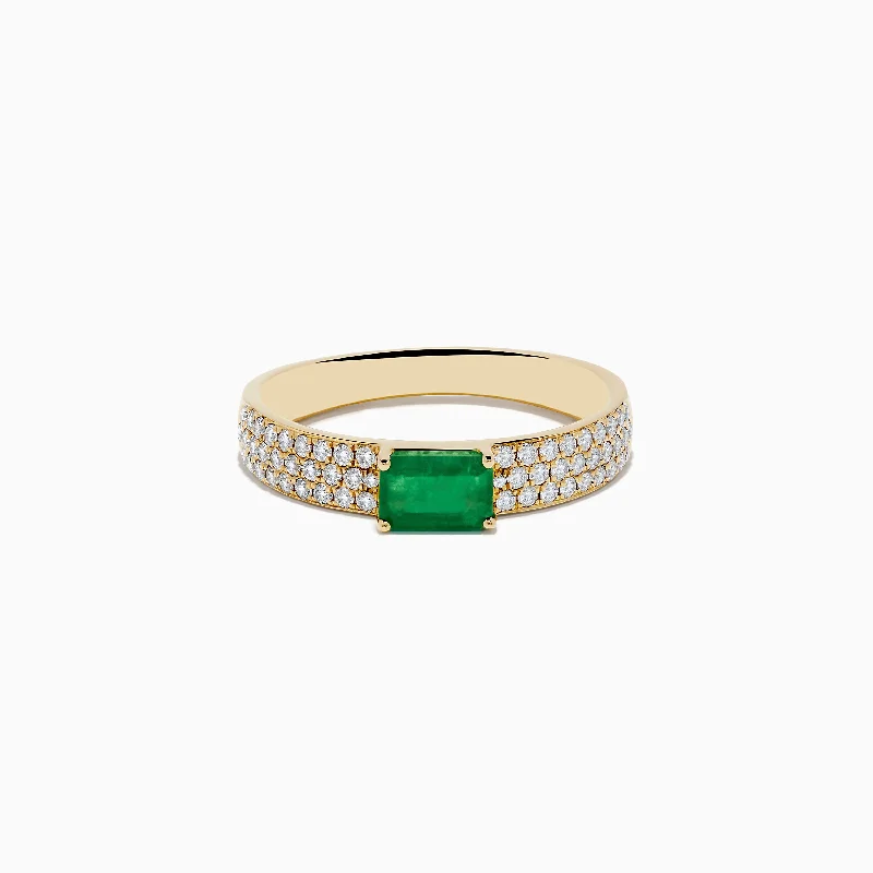 Don't Miss Out On Jaw-Dropping Jewelry Discounts 14K Yellow Gold Emerald and Diamond Ring Don't Miss Out On Jaw-Dropping Jewelry Discounts 14K Yellow Gold Emerald and Diamond Ring