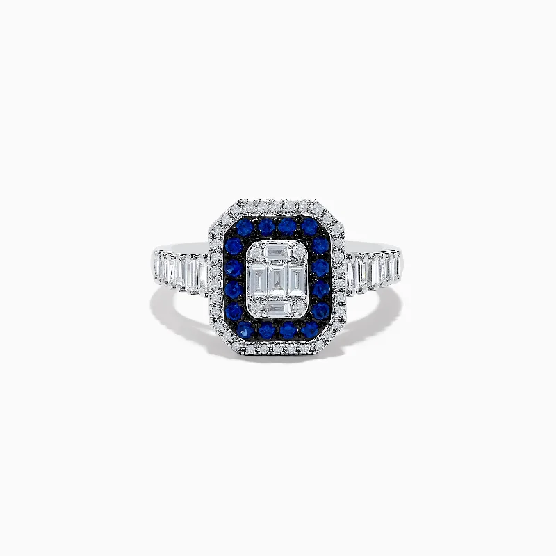 The Perfect Accessory For Less – Jewelry Sale Live Royale Bleu 14K White Gold Blue Sapphire and Diamond Ring