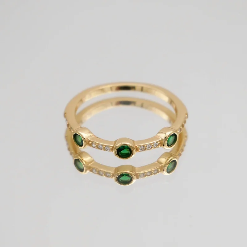 Ellis Emerald Stone Ring