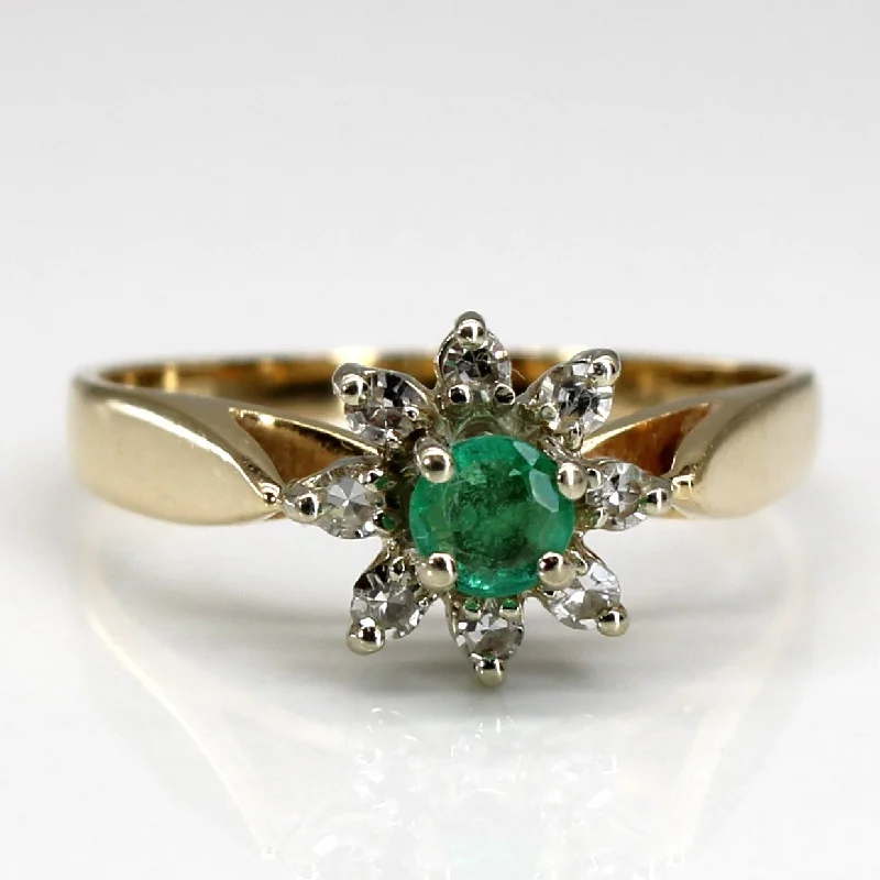 Upgrade Your Jewelry Collection For Less Emerald & Diamond Cocktail Ring | 0.20ctw | 0.16ctw | SZ 7 | Upgrade Your Jewelry Collection For Less Emerald & Diamond Cocktail Ring | 0.20ctw | 0.16ctw | SZ 7 |
