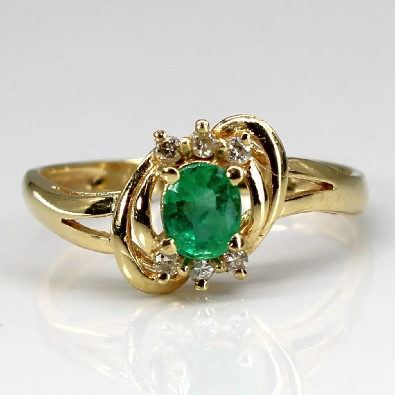 Shop Fine Jewelry With Exclusive Savings Emerald & Diamond Cocktail Ring | 0.30ct | 0.06ctw | SZ 6 | Shop Fine Jewelry With Exclusive Savings Emerald & Diamond Cocktail Ring | 0.30ct | 0.06ctw | SZ 6 |