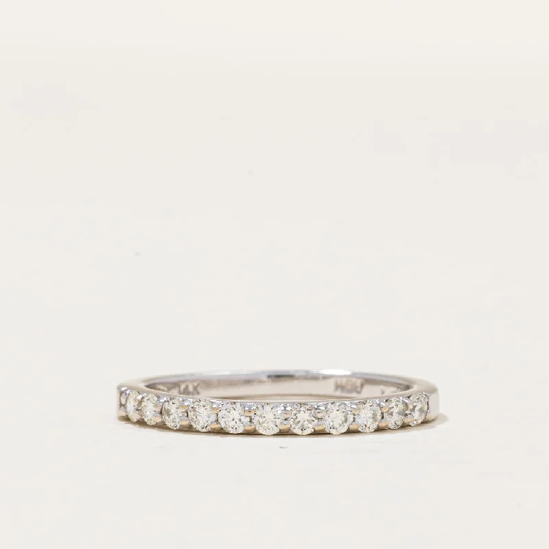 Modern Statement Jewelry For Bold Styling Half Eternity Diamond Ring | 0.22ctw | SZ 5.25 | Modern Statement Jewelry For Bold Styling Half Eternity Diamond Ring | 0.22ctw | SZ 5.25 |