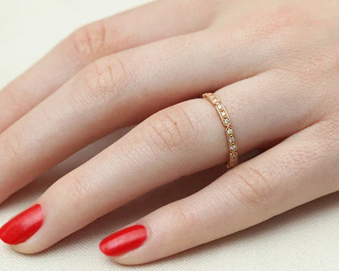 Limited-Time Jewelry Discounts – Shine Without The Splurge Tara Diamond Rose Gold Band