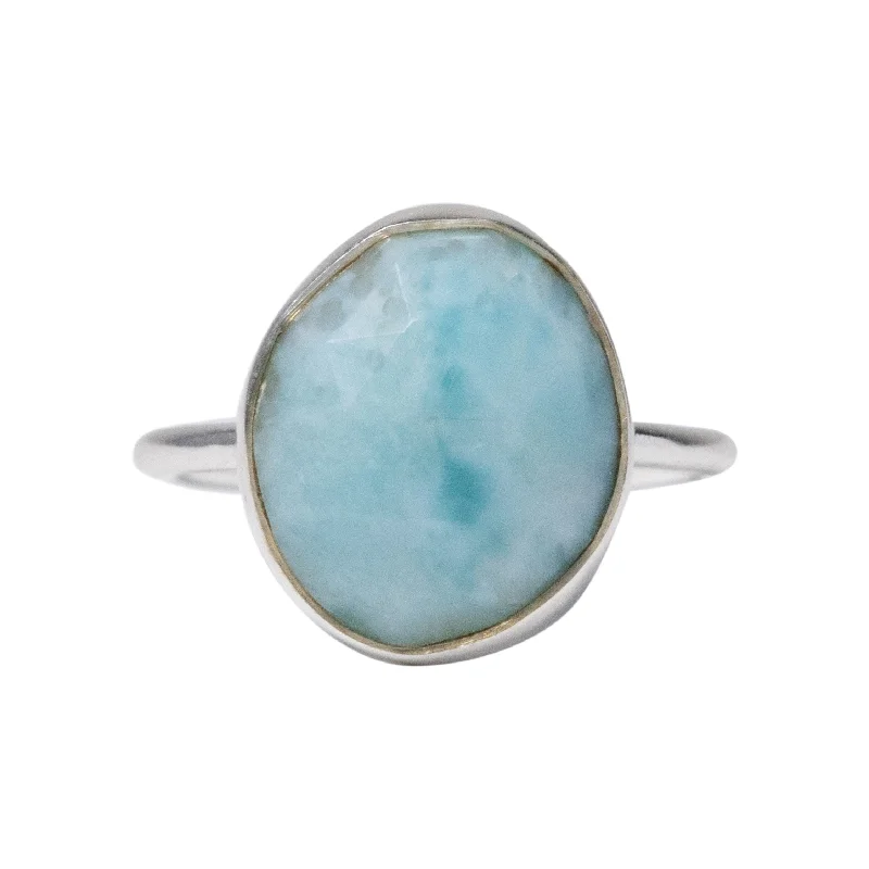 Grab Your Dream Jewelry At The Lowest Prices Larimar Ring in Silver
