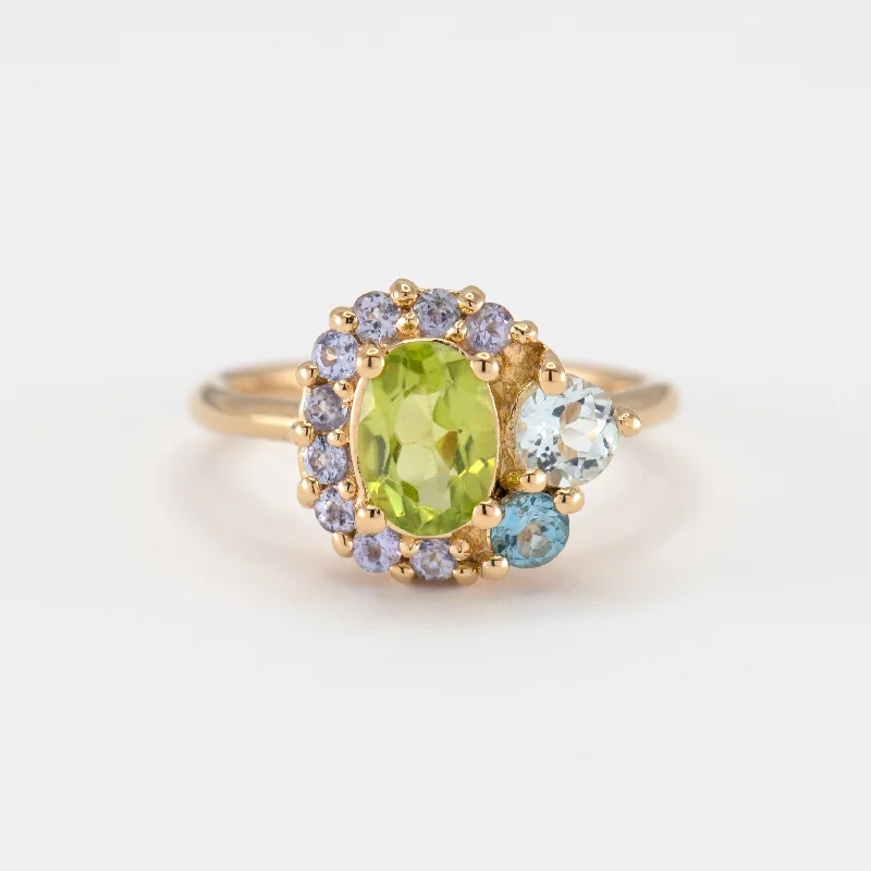Dainty And Elegant Jewelry Now At Reduced Prices Marjorie Peridot Cluster Band