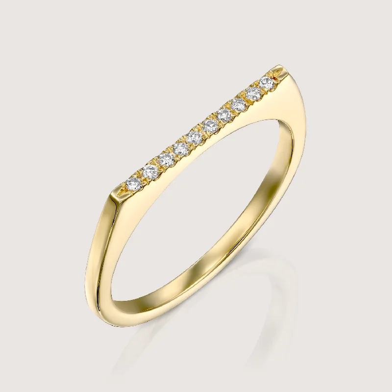Limited-Time Jewelry Sale – Don't Miss These Deals Miranda Encrusted Gold Ring White Diamonds