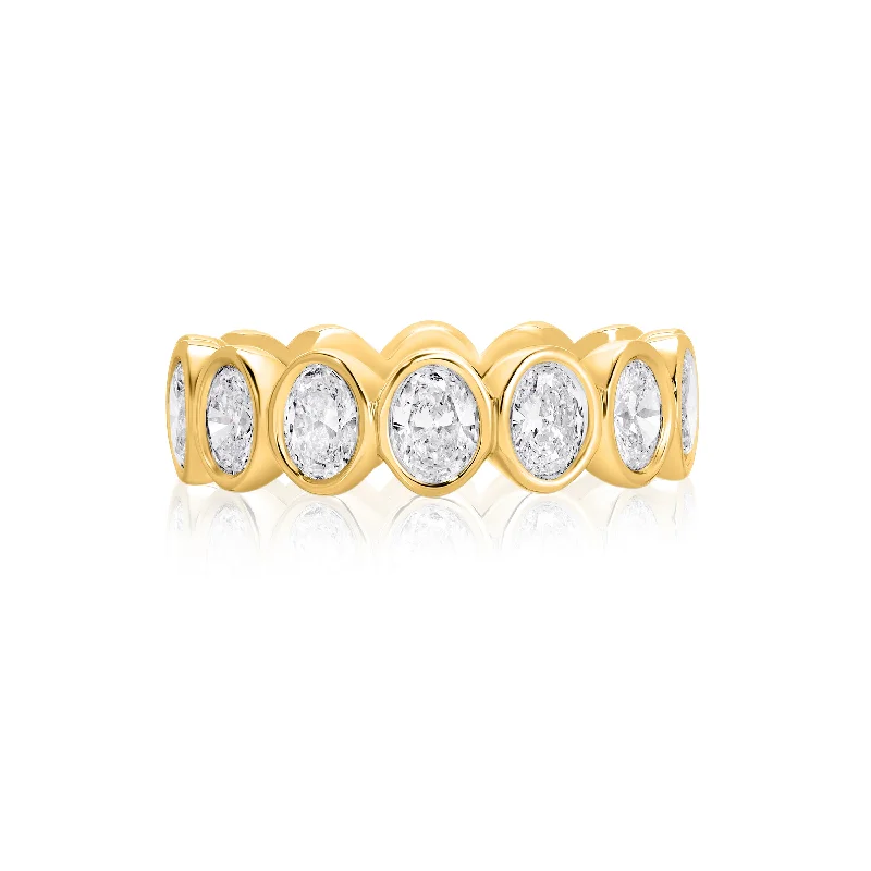 Elegant Jewelry, Affordable Luxury – Shop Now NS Bezel Oval Eternity Band