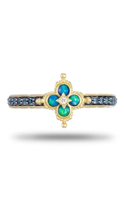 Flash Jewelry Sale – Get Stunning Pieces At Low Prices Special Order.Opal Flower Mini Ring – Diamond, Opal & London Blue Topaz Flash Jewelry Sale – Get Stunning Pieces At Low Prices Special Order.Opal Flower Mini Ring – Diamond, Opal & London Blue Topaz