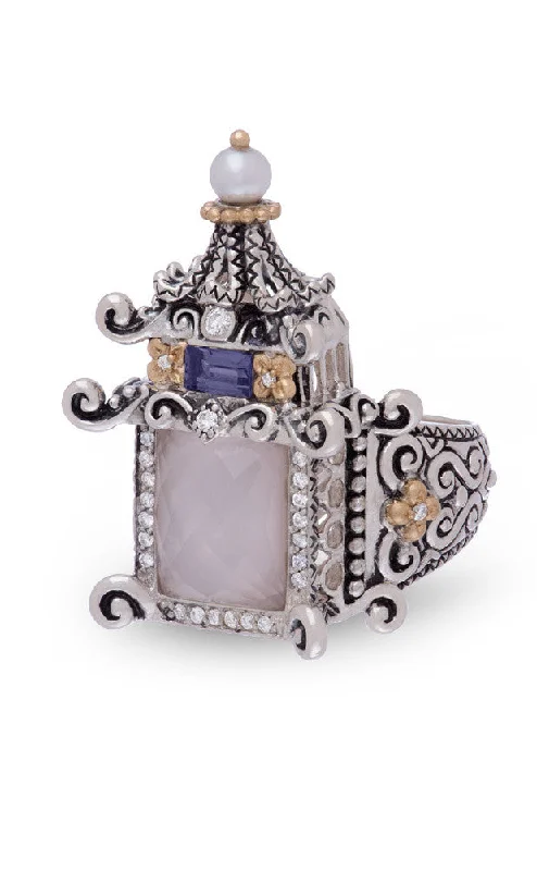 Limited-Stock Jewelry Sale – Once It's Gone, It's Gone Sacred Gem Pagoda Ring – Pink Mother of Pearl Doublet Limited-Stock Jewelry Sale – Once It's Gone, It's Gone Sacred Gem Pagoda Ring – Pink Mother of Pearl Doublet