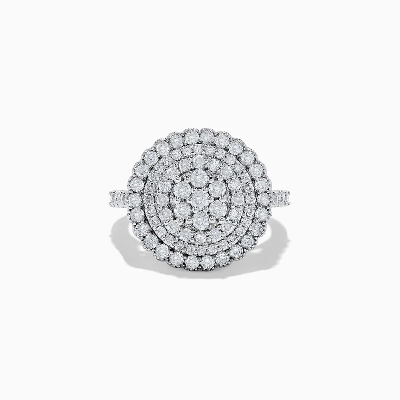 Pave Classica 14K White Gold Diamond Ring