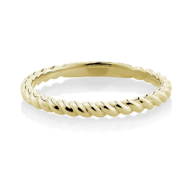 Final Call For Exquisite Jewelry At Reduced Rates Plain Twist Celebration band in 10ct Yellow Gold Final Call For Exquisite Jewelry At Reduced Rates Plain Twist Celebration band in 10ct Yellow Gold