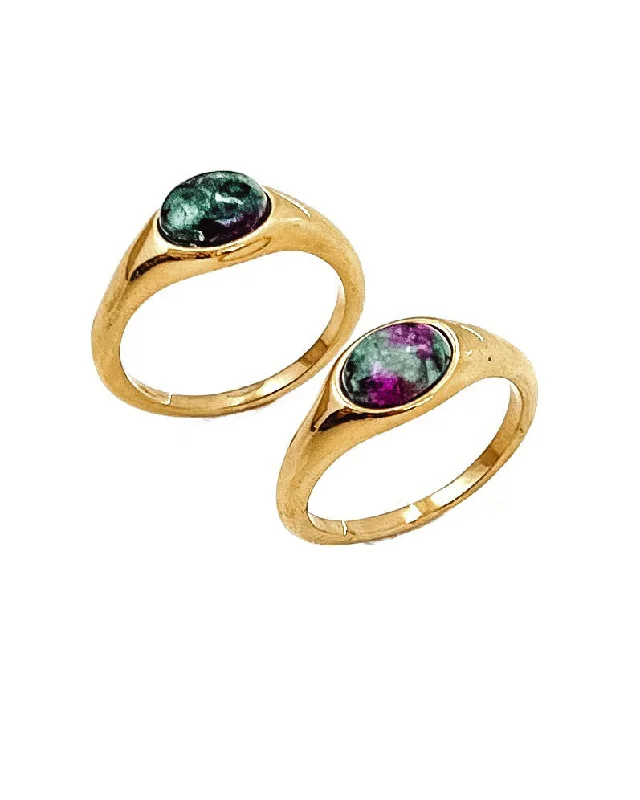 Shop Trending Jewelry With Exclusive Savings Rally Stone Gold Ring