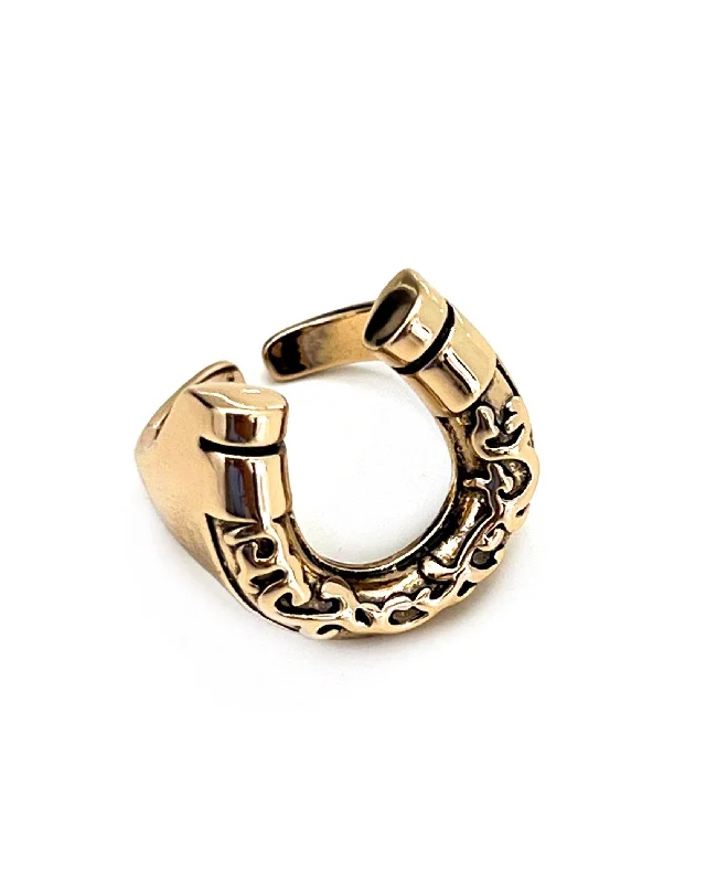 Flash Sale On Exquisite Jewelry – Don't Miss Out Reggie Horseshoe Ring