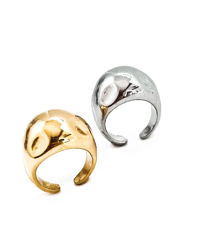 Get The Jewelry You Love At A Price You Love Remington Bold Statement Ring Gold and Silver Get The Jewelry You Love At A Price You Love Remington Bold Statement Ring Gold and Silver