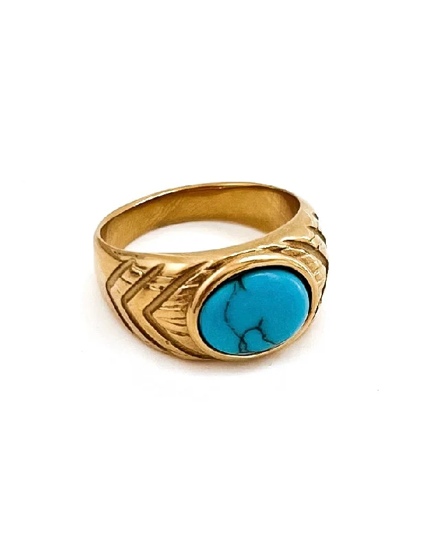 Adjustable Charm Bracelets For A Perfect Fit Ria Turquoise Stone Gold Ring